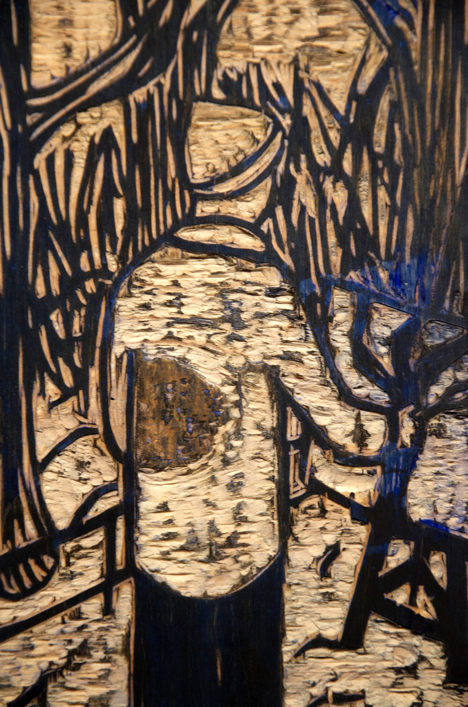 Billy woodcut print, by Tara Marolf