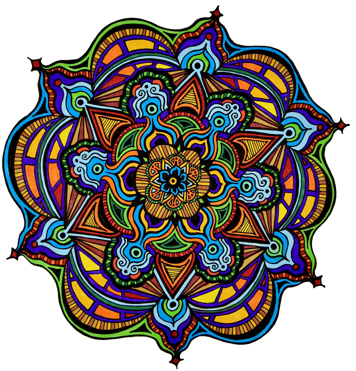 Flowers #4 drawing, by Tara Marolf