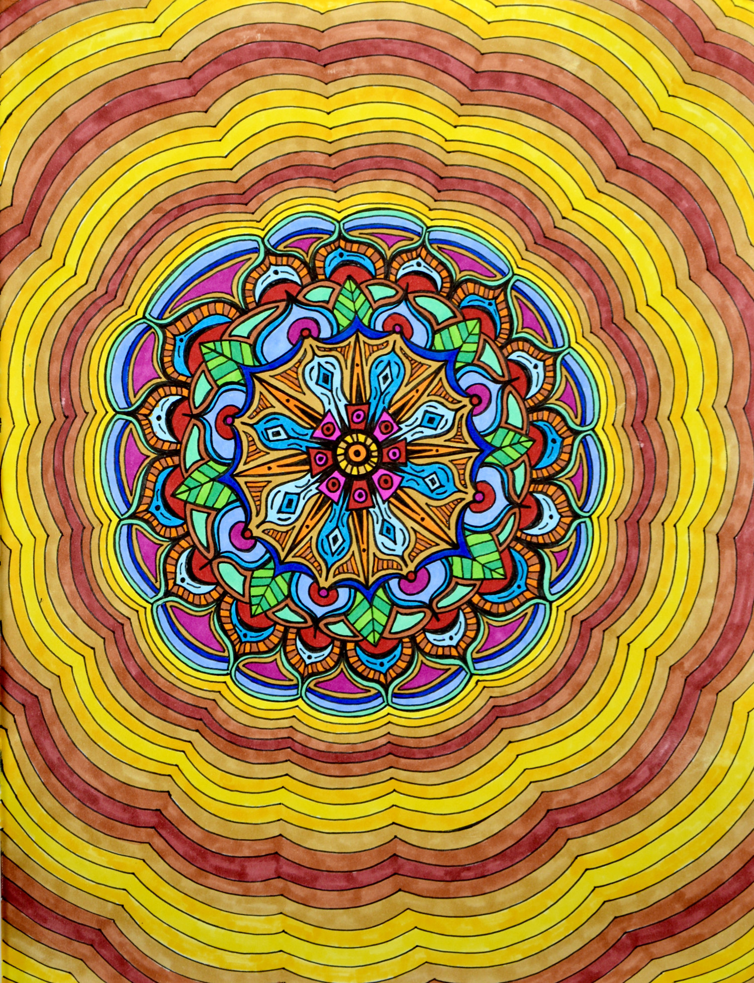 Flowers #5 drawing, by Tara Marolf