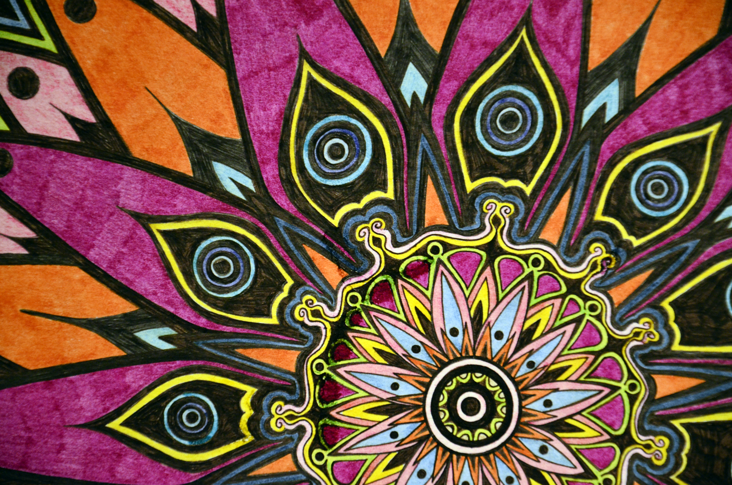 Flowers #1 drawing, by Tara Marolf