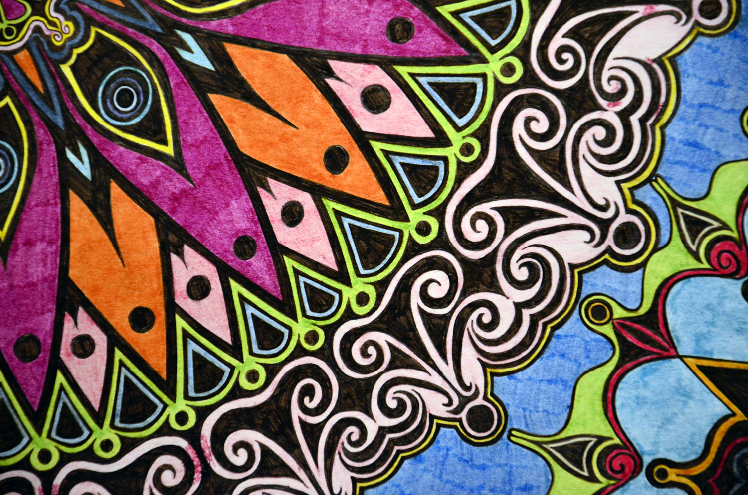 Flowers #1 drawing, by Tara Marolf