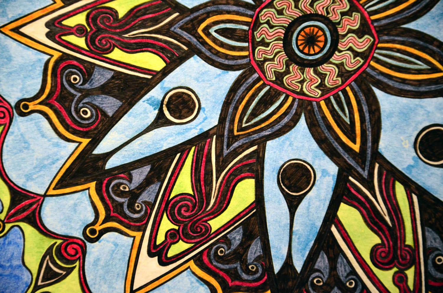 Flowers #1 drawing, by Tara Marolf