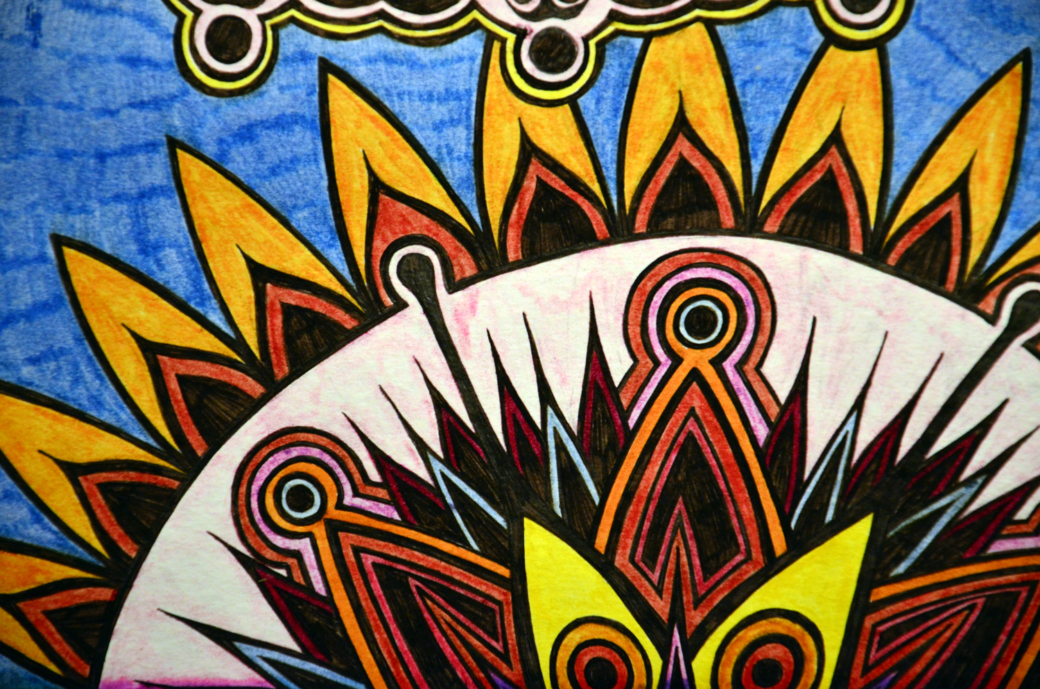 Flowers #1 drawing, by Tara Marolf