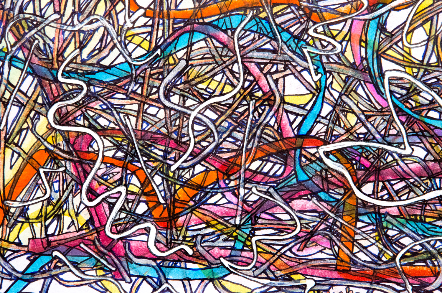 Graffiti #1 drawing, by Billy Reiter