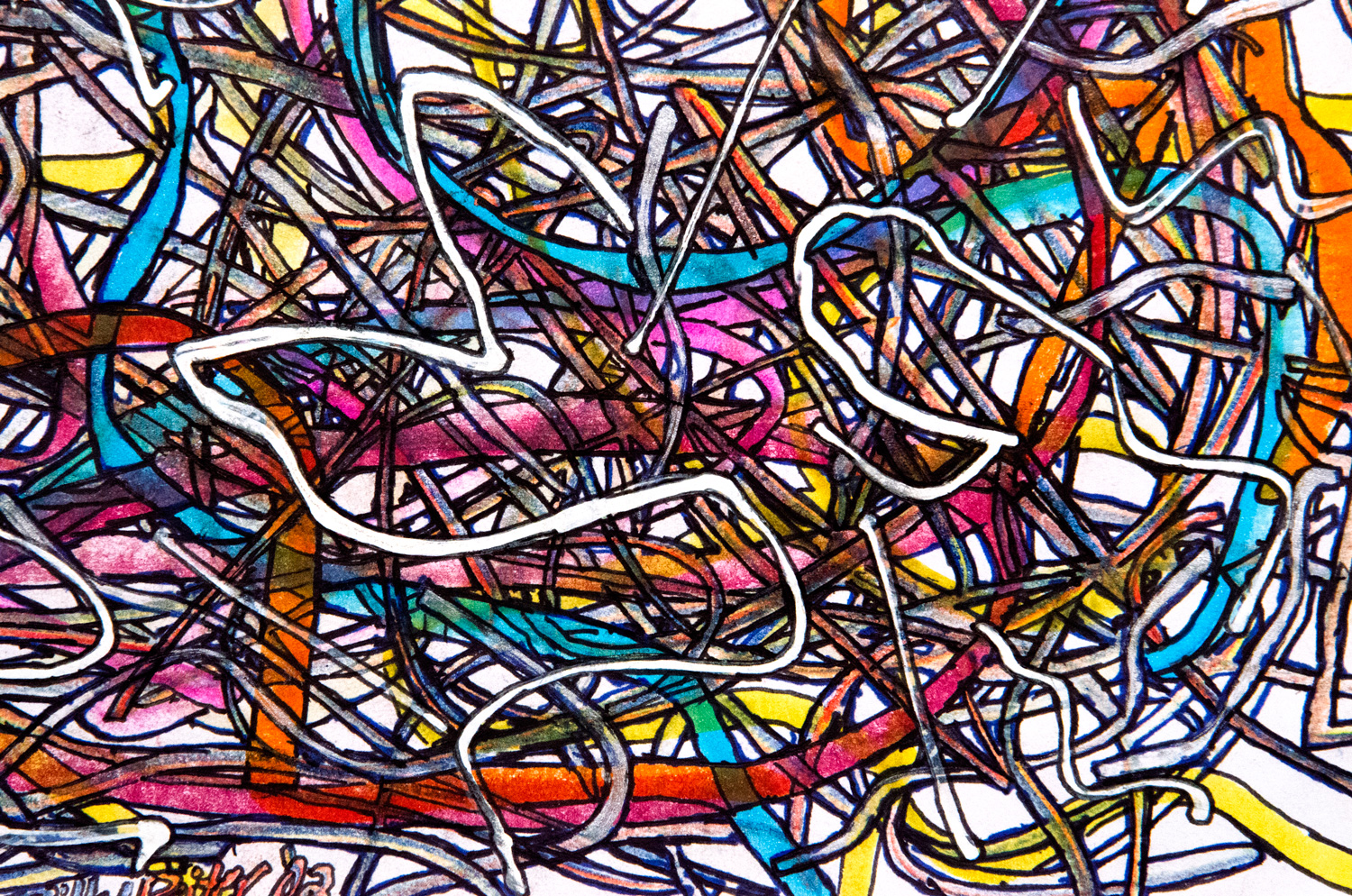 Graffiti #1 drawing, by Billy Reiter