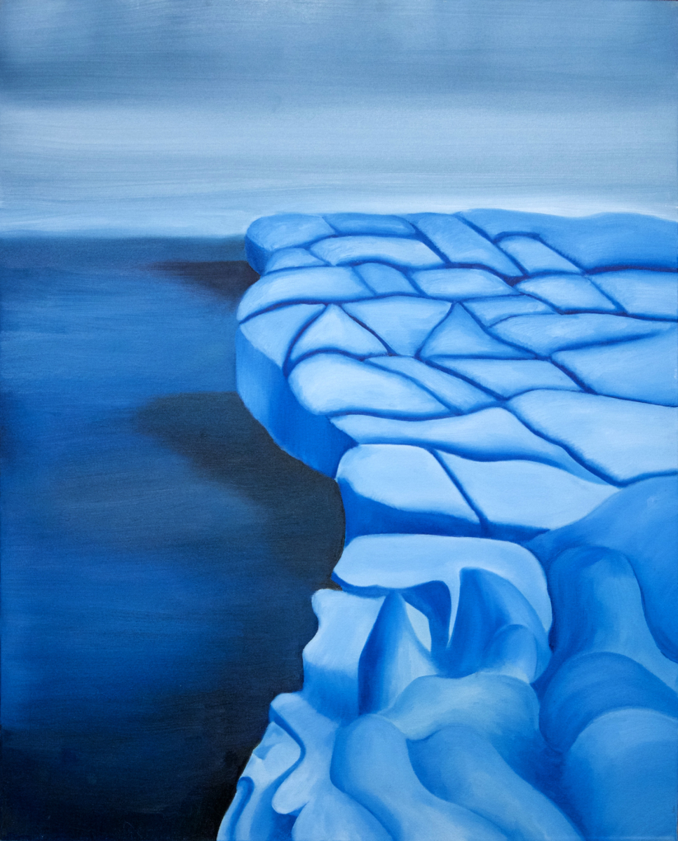 Iceberg oil painting, by Tara Marolf