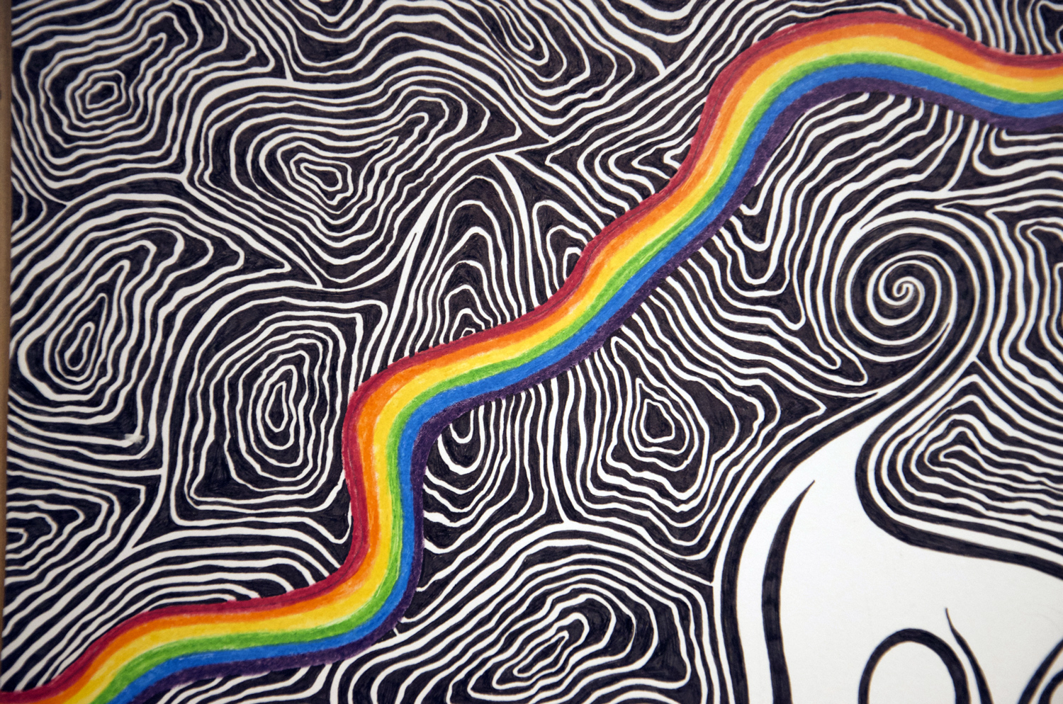 Love Is Real Flower drawing, by Tara Marolf