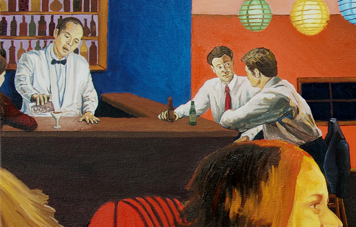 Melanie & Kevin oil painting, by Billy Reiter