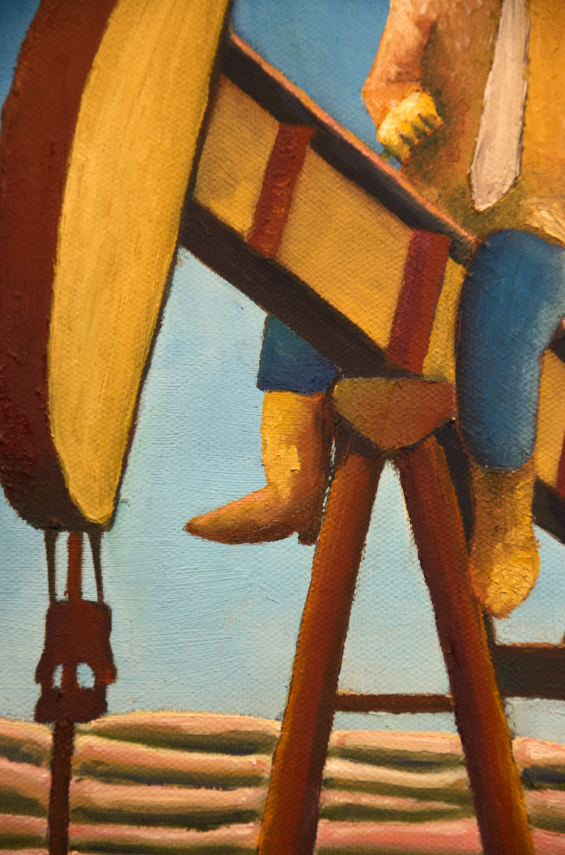 Midnight Cowboy oil painting (GW Bush political satire), by Billy Reiter
