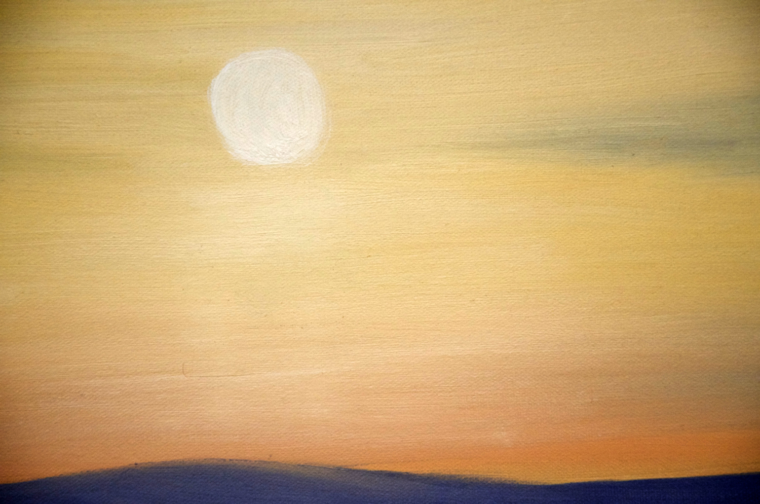 Snowy Field oil painting, by Tara Marolf