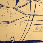Dad woodcut print, by Tara Marolf