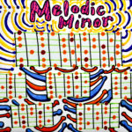 Melodic Minor guitar scale drawing, by Billy Reiter