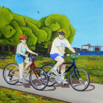 Joe & Marlene oil painting, by Billy Reiter