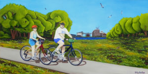 Joe & Marlene, oil paint on canvas, 40"x20", © 2006 Billy Reiter