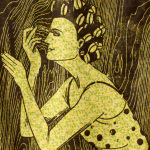 The Good Wife #1 woodcut print, by Tara Marolf