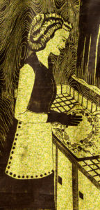 The Good Wife #3 woodcut print, by Tara Marolf