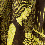 The Good Wife #3 woodcut print, by Tara Marolf