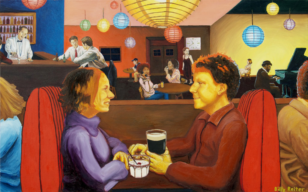 Melanie & Kevin, oil paint on canvas, 40"x24", © 2006 Billy Reiter