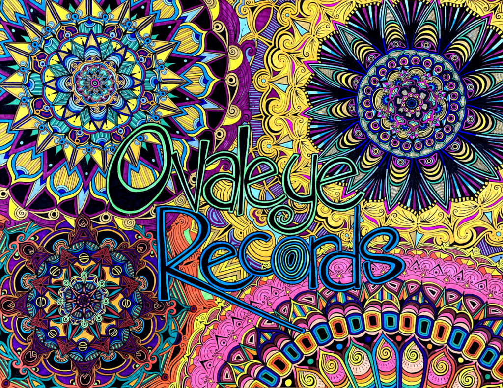 Ovaleye Records Flowers, pen and marker on paper, 25.6"x19.75", © 2020 Tara Marolf
