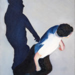 Sidewalk People #1 oil painting (Chicago), by Billy Reiter