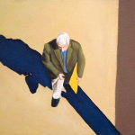 Sidewalk People #4 oil painting (Chicago), by Billy Reiter