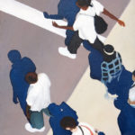 Sidewalk People #5 oil painting (Chicago), by Billy Reiter