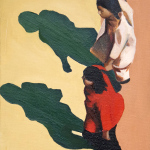 Sidewalk People #8 oil painting (Chicago), by Billy Reiter