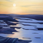 Snowy Field oil painting, by Tara Marolf