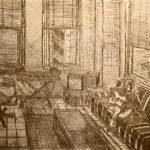 Tara Playing Guitar etched print, by Billy Reiter