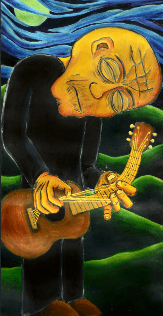 Moonlight Sonata, oil paint on canvas, 2'x4', © 1998 Billy Reiter